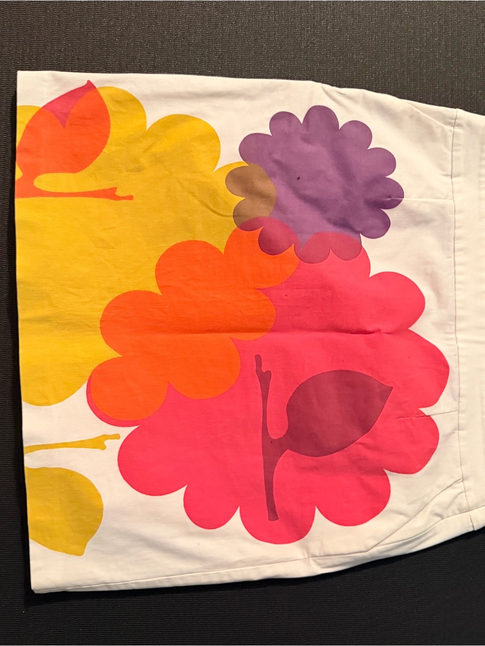 Boden Bright Floral Mini Skirt in White, Pink, Orange, Yellow, Purple